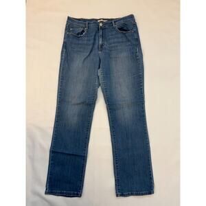 Levis 505 Jeans Mens 33x32 Straight Ripped‎ Inner Area Holes Denim Pants